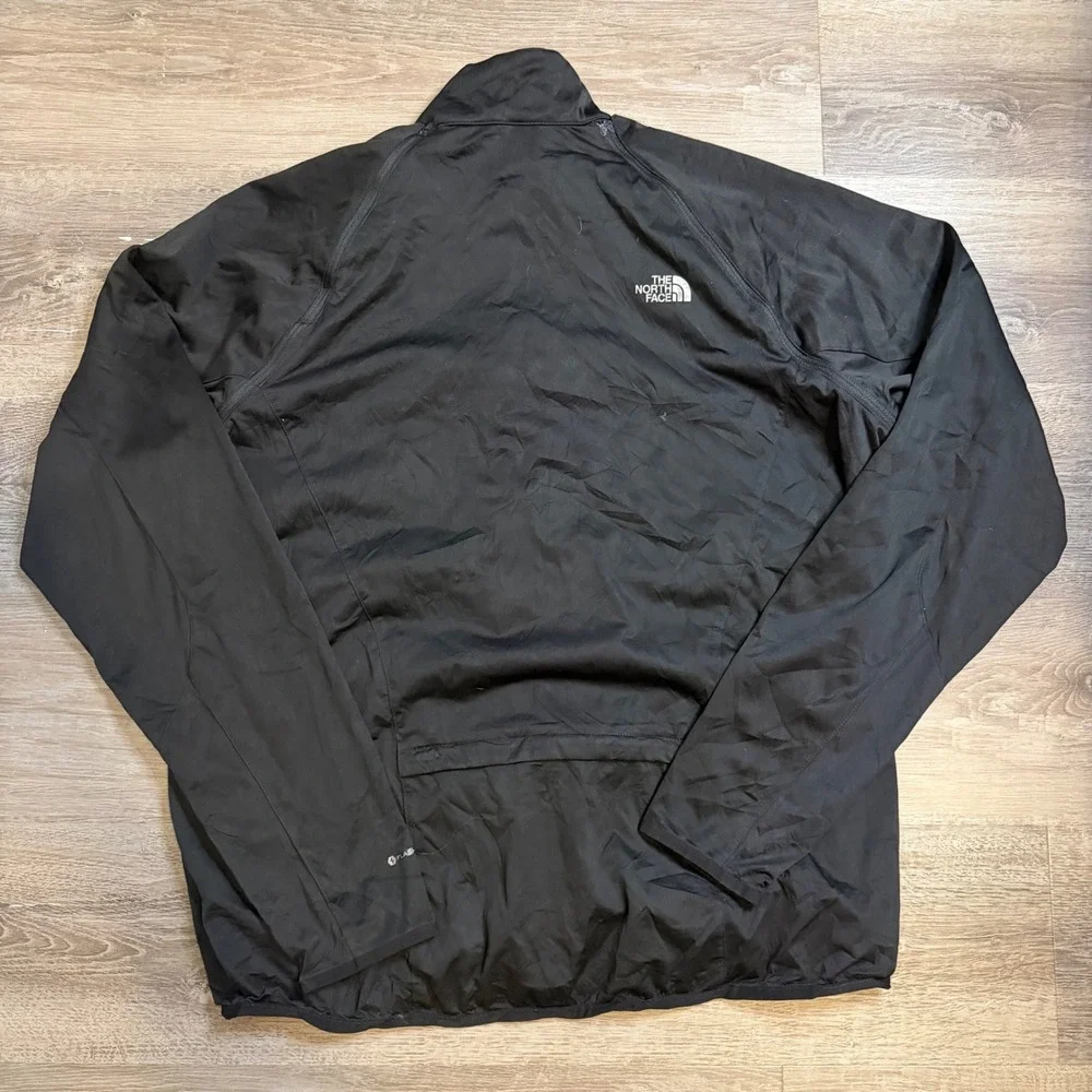The North Face Mens XL Flight Series Full Zip Jacket Black Mock Neck Performance